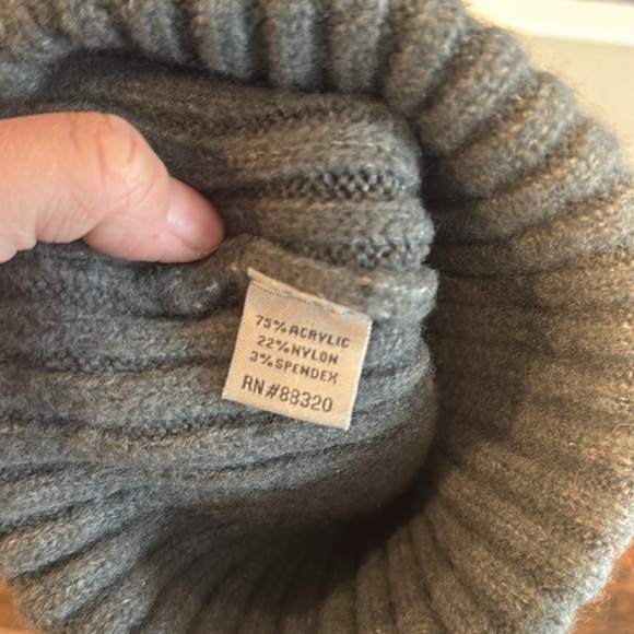 Unisex Soft Ribbed Cuff C.C Beanie HAT gray - Picture 3 of 6